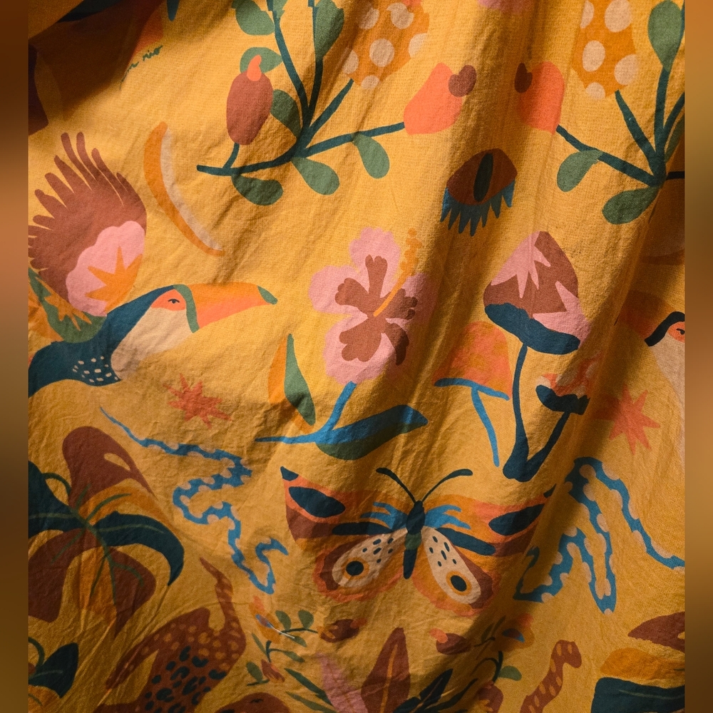 Farm Rio Anthropologie size medium One-Shoulder Maxi Dress - Picture 3 of 6